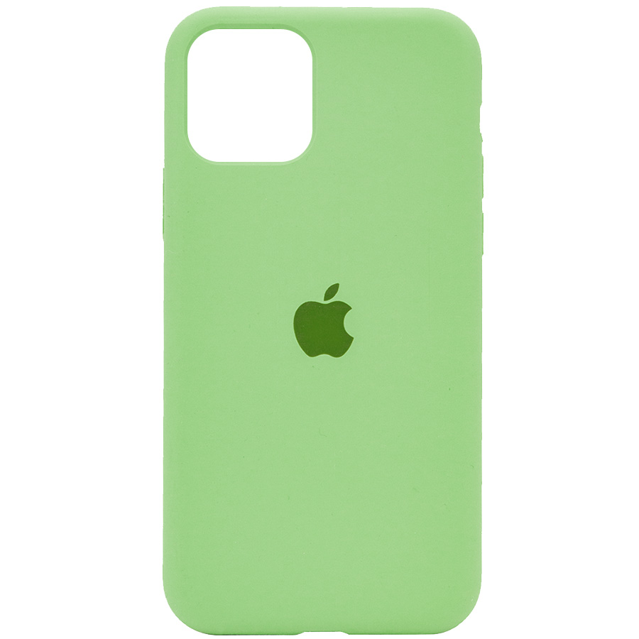 Silicone Case Full Protective (AA) для iPhone 11 (6.1") (Mint)-0